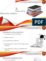 Lección 1.1 Fundamentación Teórica de La Educación Artística