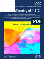 IPCC - Global Warming of 1.5 Degrees - Summary for Policymakers