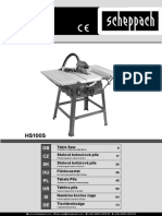 Návod - Scheppach HS 100 S