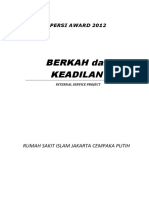 Berkah Dari Keadilan (Internal Service Project) Rumah Sakit Islam Jakarta Cempaka Putih (Institusi Amal Muhammadiyah)