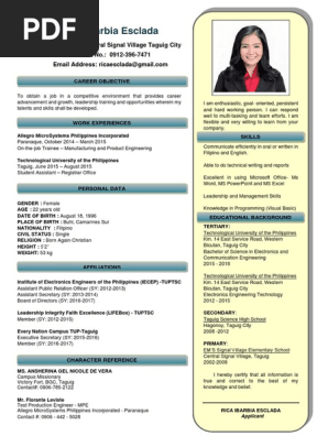 RESUME Format