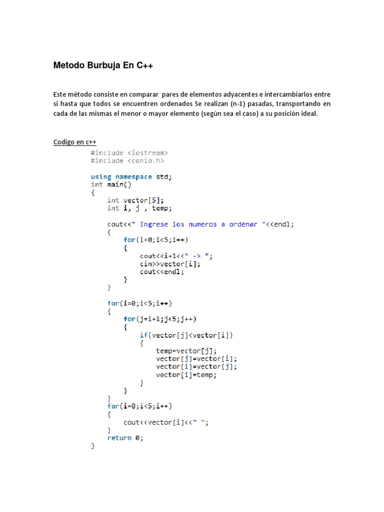 Metodos C++ | PDF | C ++ | Estructura de datos de matriz