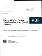 Slurry W Alls: Design, Construction, and Quality Contro/: Ichard - So