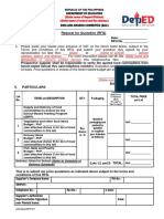 RFQ for School Food Supplies