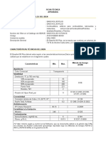 Especificaciones Tecnicas Gasolina