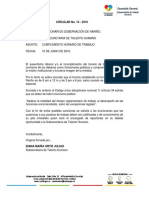 CIRCULAR No 14 CUMPLIMIENTO HORARIO PDF