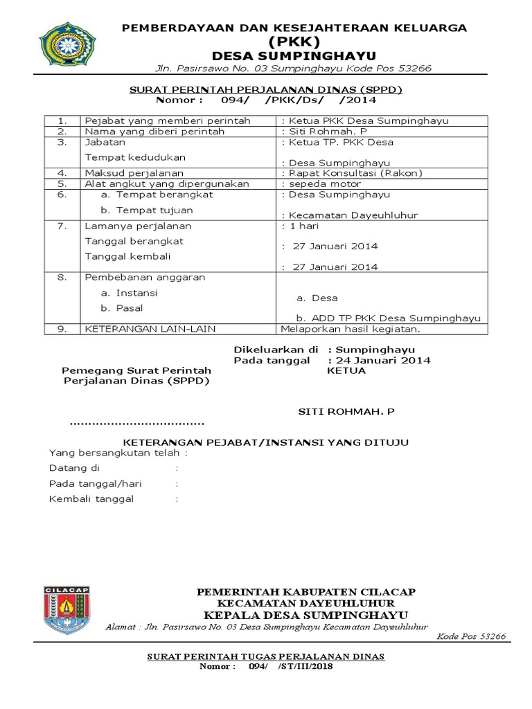 Contoh Buku Kegiatan Pkk Desa Pokja PKK