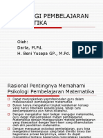 Psikologi Pembelajaran Matematika