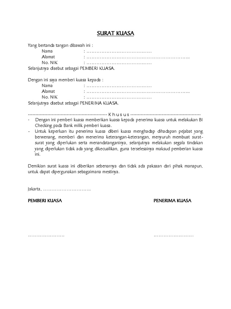 Contoh Surat Rasmi Pertukaran Pemegang Akaun Bank