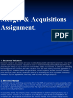 Merger & Acquisitions Assignment