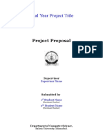 Project Proposal Template