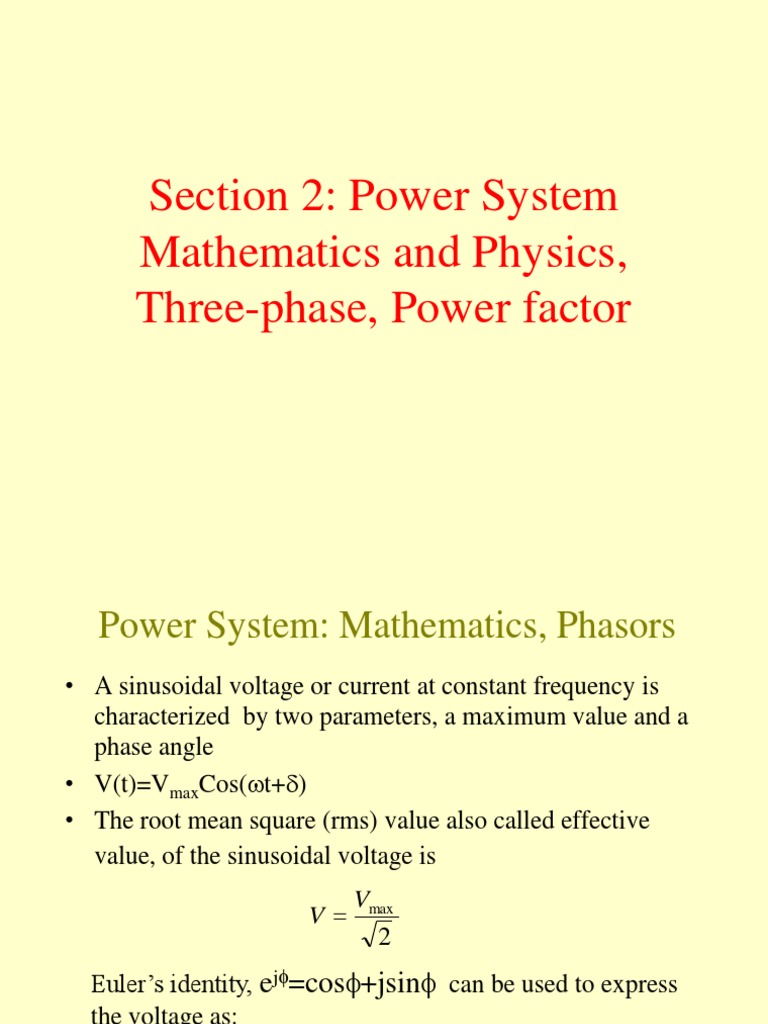 Power Systems Lecture 2 3001972016 M2 PDF Electric Power