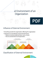 External Environment of An Organization
