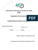 Cuadernillo de Ortografía Primera Parte PDF