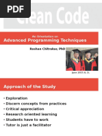 Advanced Programming Techniques: Roshan Chitrakar, PHD