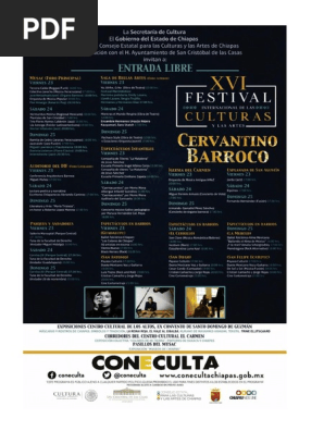 Programa Cervantino Barroco 2018