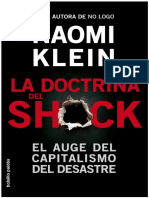  La Doctrina Del Shock El Auge Del Capitalismo Del Desastre Naomi Klein