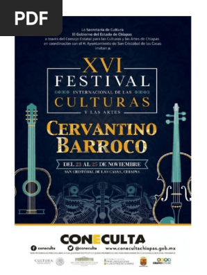Programa Cervantino Barroco 2018