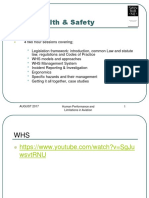 Work Health & Safety: AUGUST 2017 Human Performance and Limitations in Aviation 1