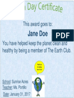 This Award Goes To:: Jane Doe