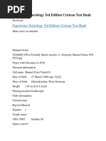 Download Experience Sociology 3rd Edition Croteau Test Bank by secycimu SN394012524 doc pdf