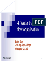 Water Treatment: Flow Equalization: Sudha Goel Civil Eng. Dept., Iitkgp Kharagpur 721 302