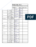 PWM Parts List