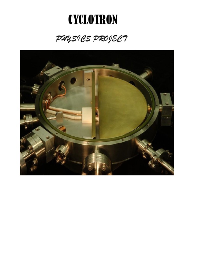 Cyclotron Project 3 PDF Temporal Rates Electrodynamics