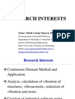 Cuong Nguyen Manh Research Interests