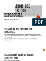 Evaluación Del Paciente Con Hipoacusia.