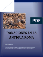 Donaciones en La Antigua Roma