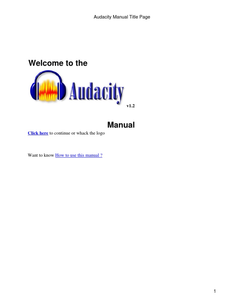Manual Audacity | PDF | Sampling (Signal Processing) | Digital To ...