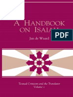 (Jan de Waard) A Handbook On Isaiah PDF