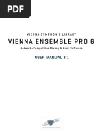 Vienna Ensemble PRO 6 Manual English v3.1