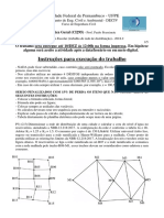 Dimensionamento rede distribuição água