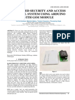 Rfid Based Security and Access Control System Using Arduino With GSM Module