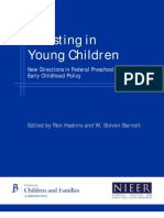 Brooking Institute Report: Investing in Young Children