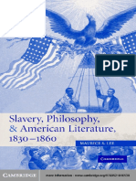 (Cambridge Studies in American Literature and Culture) Maurice S. Lee-Slavery Philosophy American Literature-Cambridge University Press (2005) PDF