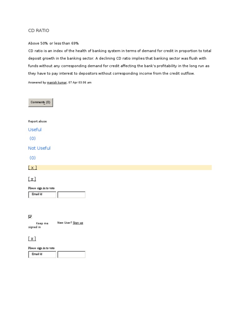 CD_RATIO(2) Credit Banks