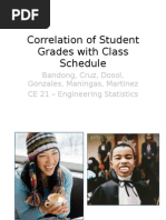 Correlation of Student Grades With Class Schedule