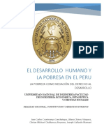 Desarrollo Humano y Pobreza