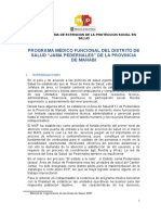 Programa Medico Funcional Del Area de Salud de Pedernales