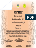 Sertifikat Seminar Nasional 2018 Kedua PDF