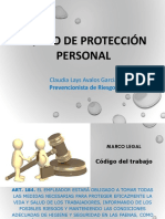 Equipo de Protección Personal: Claudia Lays Avalos Garcia