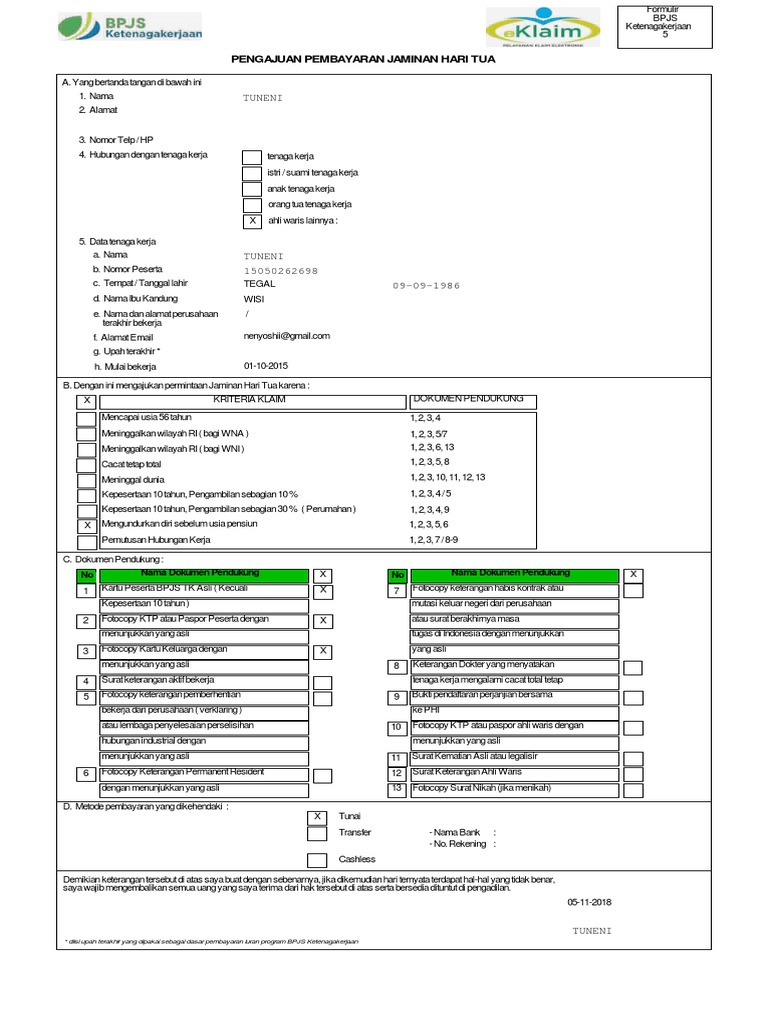 f5 Pengajuan Pembayaran Jaminan Hari Tua Eklaim Bpjs