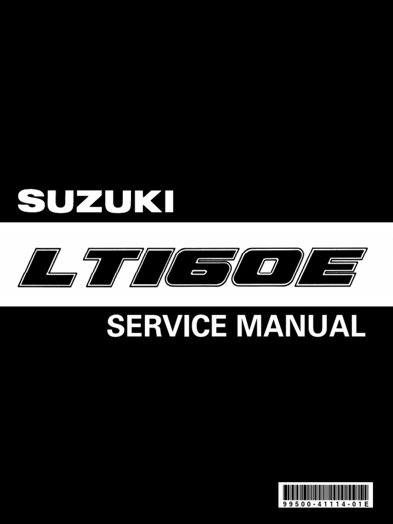 Suzuki Quadrunner LT160 Service Manual | PDF | Transmission