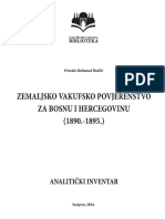Zemaljsko Vakufsko Povjerenstvo Za BiH (1890-1895)