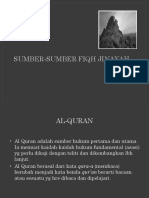 Sumber-Sumber Hukum Pidana Islam