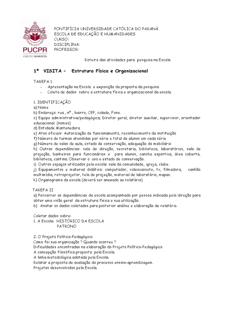 Mapeamento Na Escola | PDF | Pedagogia | Escolas