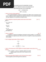 CS6402 Design and Analysis of Algorithms Question Bank